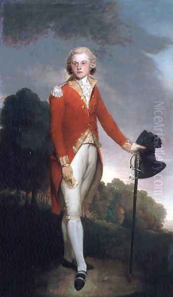 Portrait of Aubrey, Earl of Burford, wearing the uniform of a Captain in the 34th foot - view 1