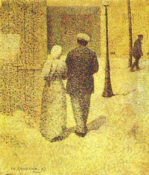 A Couple in the Street, 1887 by Charles Angrand