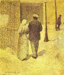 A Couple in the Street, 1887 by Charles Angrand