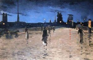 Le Pont de Pierre, Rouen by Charles Angrand