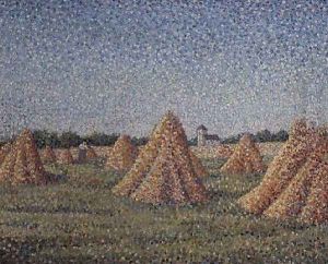 The Harvest, 1890 by Charles Angrand
