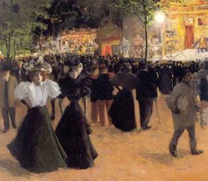 La Fête Forain, Place Pigalle by Louis Abel-Truchet
