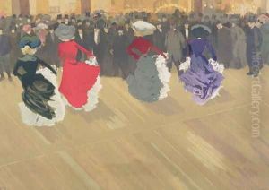 Women Dancing the Can-Can by Louis Abel-Truchet