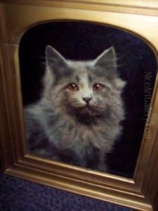 Portrait Of A Cat by Agnes Augusta Talboys