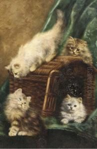 Kittens On A Basket