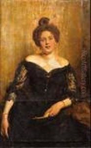 Ritratto Della Signora Durini by Cesare Tallone