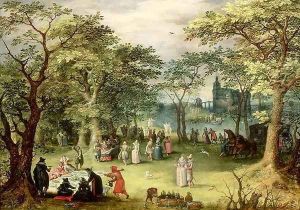 Landscape with 'fete galante'