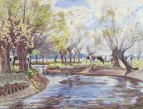 Spring Morning, River Stour - view 1