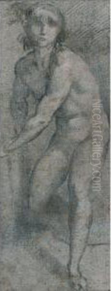Recto: Figure D'homme Nu Debout
 Verso: Etude Partielle De Putto - view 1