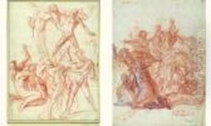 Etudes Pour Un Massacre Des Innocents (recto-verso) by Enea Salmeggia Talpino