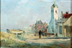 Katwijk Met De Oude Kerk Aan Zee