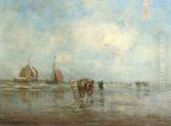 Shell Fishers On The Beach - view 1