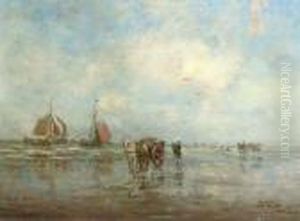 Shell Fishers On The Beach by Tamine Tadama Groeneveld