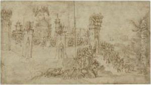 The Vision Of Saint John by Vincenzo Tamagni Da San Gimignano