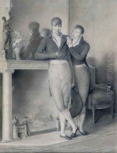 Two Young Men, 1803-04 by Jacques-Jean- Baptiste Augustin
