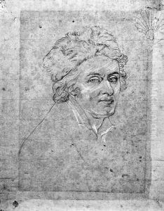 Portrait of Baron Dominique Vivant-Denon, wearing a fur hat by Jacques-Jean- Baptiste Augustin