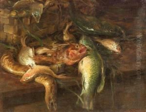 Still Life With Fish by Arnaldo C. Ii Tamburini