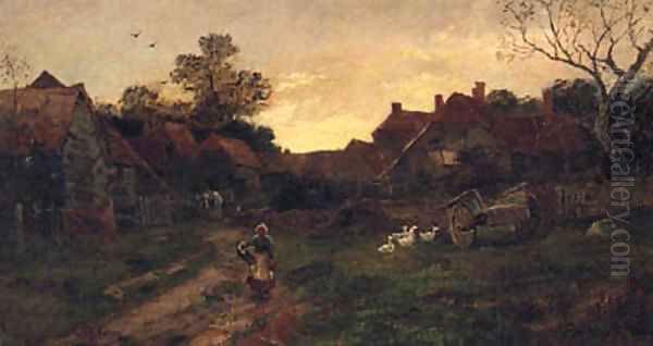 Returning Home At Sunset - view 1