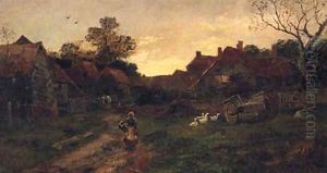 Returning Home At Sunset