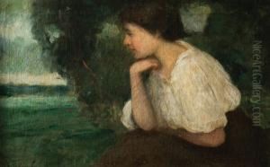 Mujer Meditando by Jose Maria Tamburini Y Dalmau