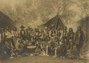 Stunning Portrait Of The Ute Indian Tribe by H.H. Tammen