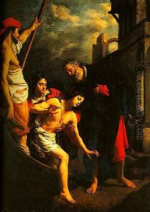 The Hospitality of St Julian by Cristofano Allori