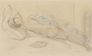Reclining Nude by Yasushi Tanaka