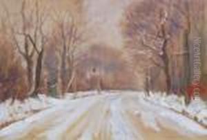 Winterlandschaft Bei Gros-borstel by Walter Tanck