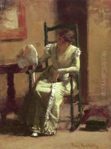 Lady with Bonnet by Thomas Anshutz