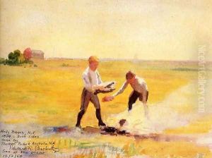 Boys by a Fire by Thomas Anshutz