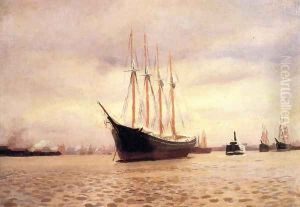On the Delaware at Tacony by Thomas Anshutz