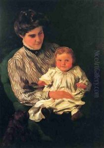 Mrs. Anshutz and Her Son Edward by Thomas Anshutz