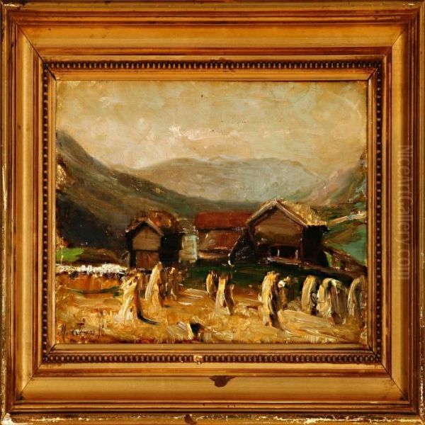 Overlooking A Harvest Landscape - view 1