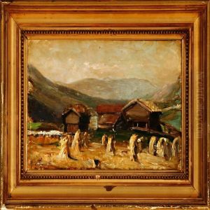 Overlooking A Harvest Landscape