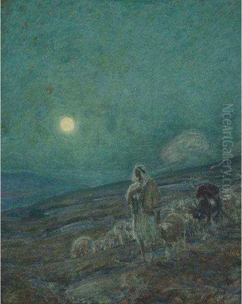 Shepherd And Flock - view 1