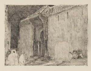 Mosque, Tangier. by Henry Ossawa Tanner
