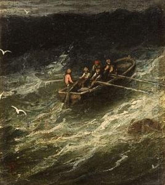 Barque Dans La Tempete. - view 1