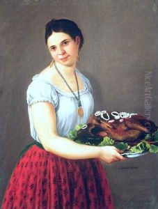 Village Girl by Jose Agustin Arrieta