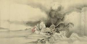 Ma Shihuang (bashiko) by Kano Tanyu
