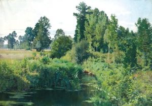 Le Printemps, Bord De Riviere Avilleneuve L'etang by Leon Louis Antoine Tanzi