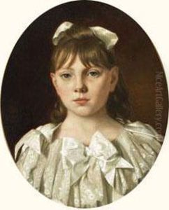 Portrait De Fillette by Leon Louis Antoine Tanzi
