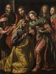 La Visitazione by Antonio D'Enrico Tanzio Da Varallo