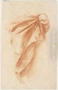 Drapery Study by Antonio D'Enrico Tanzio Da Varallo