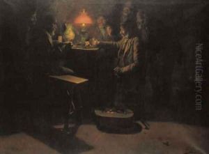 Card Players (La partida de cartas) by Luis Graner Arrufi