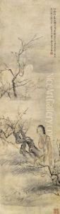 Lady With Plum Blossom by Lan Tao