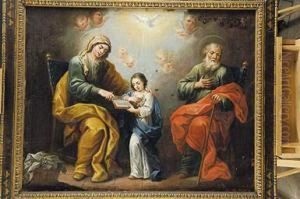 La Educacion De La Virgen by Isidoro Tapia