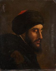 Retrato De Caballero Con Turbante by Jose Tapiro Y Baro