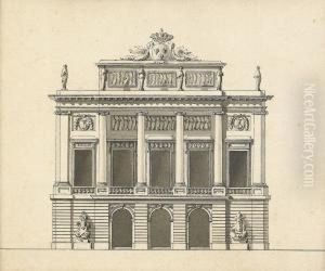 Projekt For Ett Stadshus Pa Norra Sidan Av Norrmalmstorg - Stockholm by Gustave, Louis Gust. Taraval