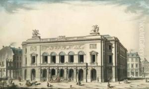 "projet Pour La Construction Du Theatre De L'odeon A Paris". by Gustave, Louis Gust. Taraval