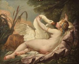 Leda Et Le Cygne by Hugues Taraval